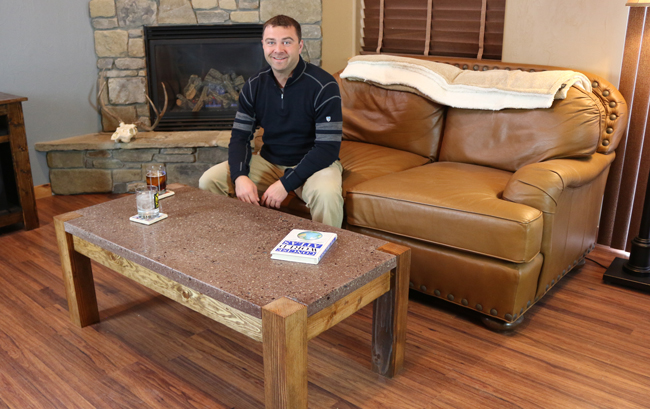 How to make a concrete table with DIY PETE