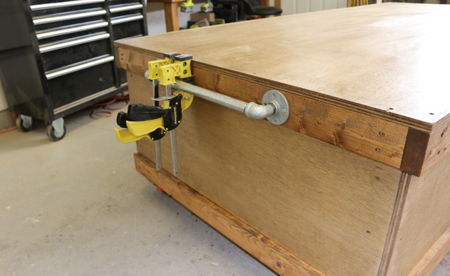 workbench with handles